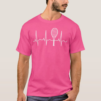 Tennis Heartbea Tennis for Players Coacher Fläkt T Shirt