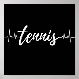 Tennis Heartslag. Poster