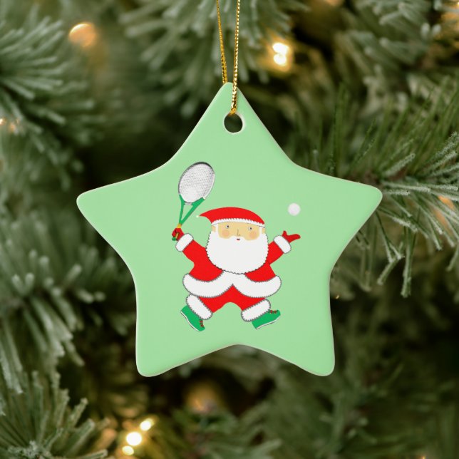 Tennis Helgdag Gift Julgransprydnad Keramik (Träd)