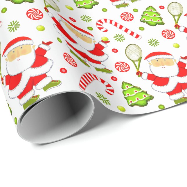 Tennis Helgdag Gift Wrapping Papper Presentpapper (Rullad Hörn)