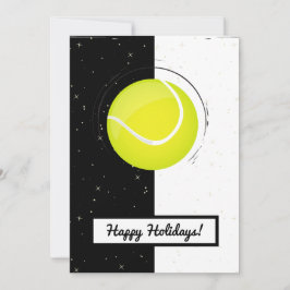 Tennis Helgdagars jul Boll Black & White Sport Julkort