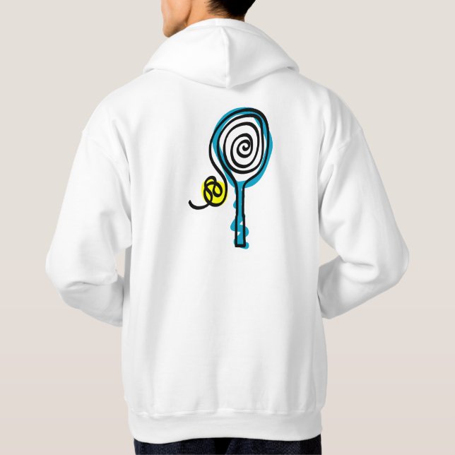 Tennis Hoody med coola Sweatshirt (Baksida)