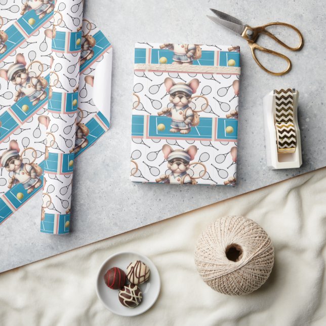 Tennis Hund Låt oss Spela spelet Presentpapper (Hantverk)