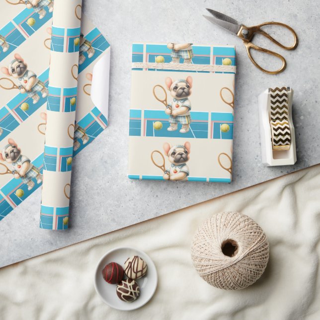 Tennis Hund Låt oss Spela spelet Presentpapper (Hantverk)