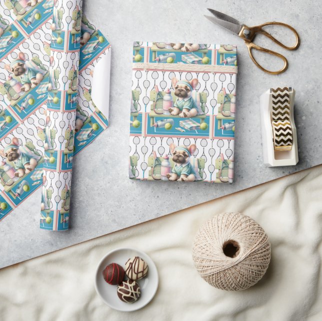 Tennis Hund Låt oss Spela spelet Presentpapper (Hantverk)