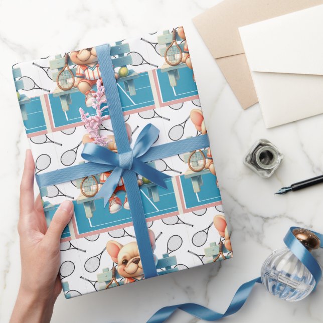 Tennis Hund Låt oss Spela spelet Presentpapper (Gifting)