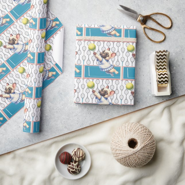 Tennis Hund Låt oss Spela spelet Presentpapper (Hantverk)