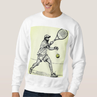 tennis i aktion lång ärmad tröja