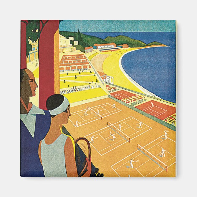 Tennis i Monte Carlo Magnet (Framsidan)