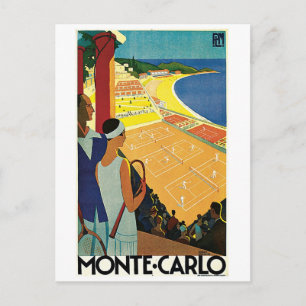 Tennis i Monte Carlo Vykort