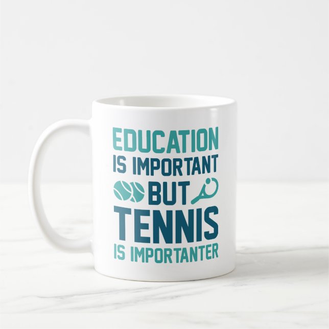 Tennis is Importanter Kaffemugg (Vänster)