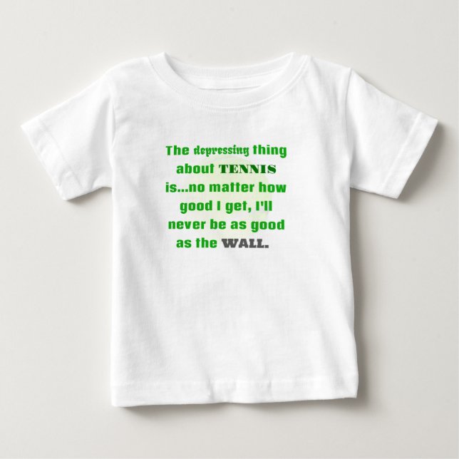 Tennis Joke Gift for Laughs T Shirt (Framsida)