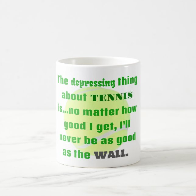 Tennis Joke Gift for Laughs Tennis Boll Kaffemugg (Center)