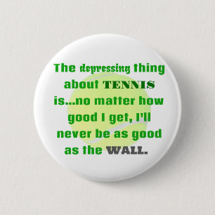 Tennis Joke Gift for Laughs Tennis Boll Knapp