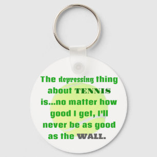 Tennis Joke Gift for Laughs Tennis Boll Nyckelring