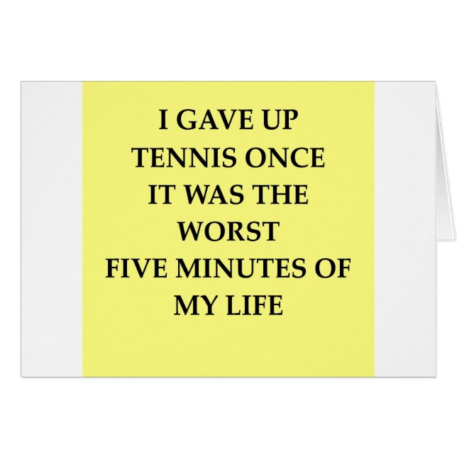 TENNIS.jpg Hälsningskort (Framsidan Horizontal)