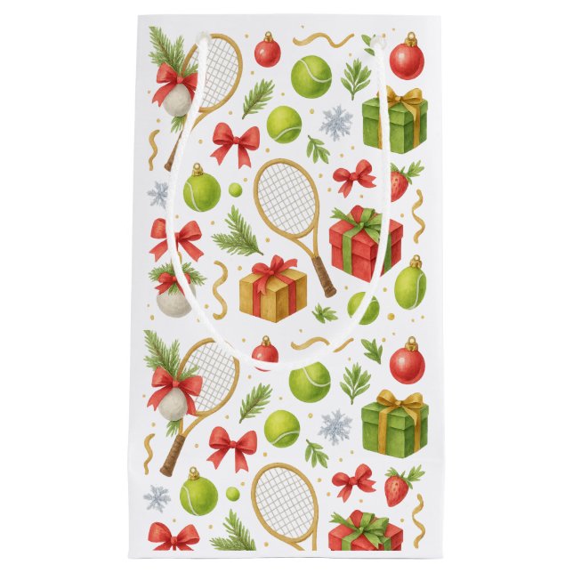 Tennis jul-boll och racketpresenter för Party (Framsidan)