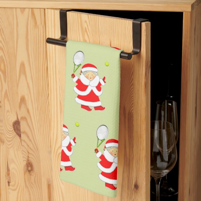 Tennis jul kökshandduk (Thirds Fold)