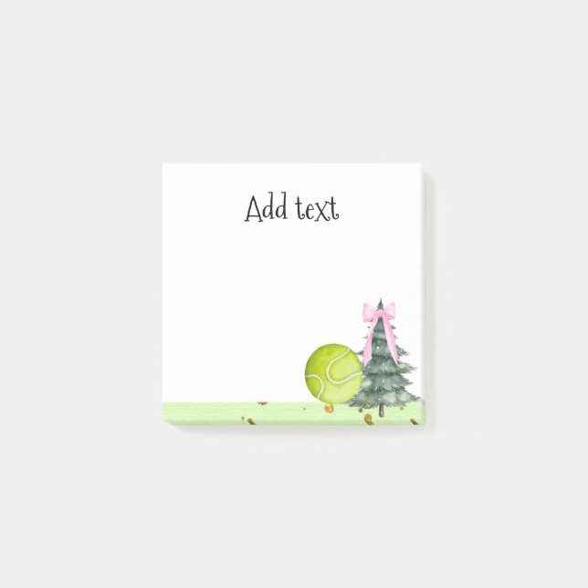 Tennis jul - Mästgåvor till spelaren Post-it Block (Framsida)