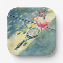 Tennis jul med Flamingo tema