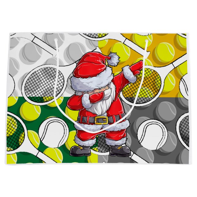 Tennis-jul med Jultomten och racket (Framsidan)