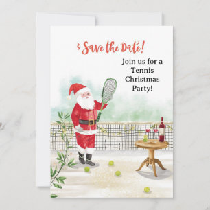 Tennis-jul med Jultomten på Court Inbjudningar