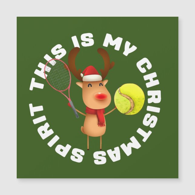 Tennis-jul med ren julfläkt (Framsida)