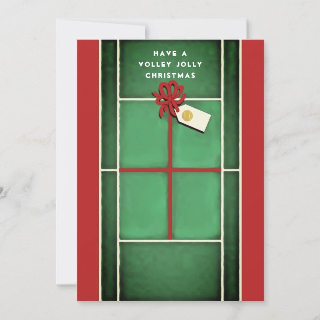 Tennis jul nyårskort julkort (Framsida)