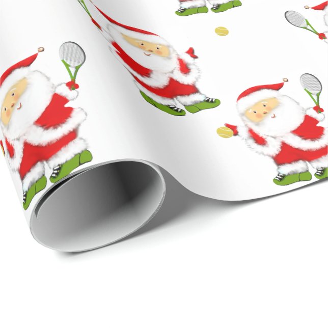 Tennis jul present presentpapper (Rullad Hörn)
