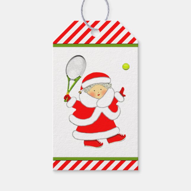 Tennis jul presentetikett (Framsidan)