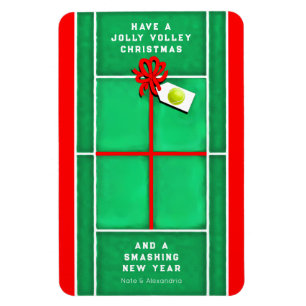 Tennis jul presentkort magnet