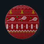 Tennis jul Sweater Knkunnig Mönster Red Julafton Knapp<br><div class="desc">Varma och mysiga vinterdagar och vinternätter illustrerar på ett sätt som ger en klassisk, ful julsvett med tennisracketar och grönt tennis bollar, jingle klockor, fir träd och snöflingor. Minimalistisk festiv mönster-svettare i Julafton i ljusblått och vitt för tennisspelare. Tunnnis Jul mönster svettare. Tennis Julafton design. Skandi tennis jul Noel-presenter. Nordiska...</div>