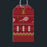 Tennis jul Sweater Knkunnig Mönster Red Julafton Presentetikett<br><div class="desc">Varma och mysiga vinterdagar och vinternätter illustrerar på ett sätt som ger en klassisk, ful julsvett med tennisracketar och grönt tennis bollar, jingle klockor, fir träd och snöflingor. Minimalistisk festiv mönster-svettare i Julafton i ljusblått och vitt för tennisspelare. Tunnnis Jul mönster svettare. Tennis Julafton design. Skandi tennis jul Noel-presenter. Nordiska...</div>