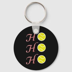 Tennis jul T Shirt-Sport Ho Ho Ho Helgdag Nyckelring