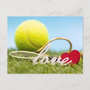 Tennis jul tennis boll och racket med kärlek helg vykort