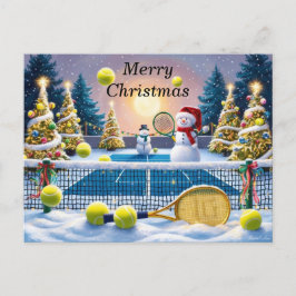 Tennis julfestsraket helg vykort