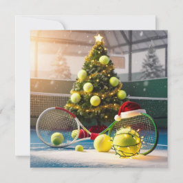 Tennis julfestsraket julkort