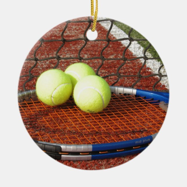 Tennis Julgransprydnad Keramik (Framsidan)