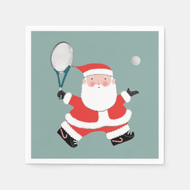 Tennis julhelg pappersservett (Framsidan)