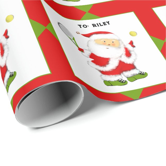 Tennis julklapp presentpapper (Rullad Hörn)