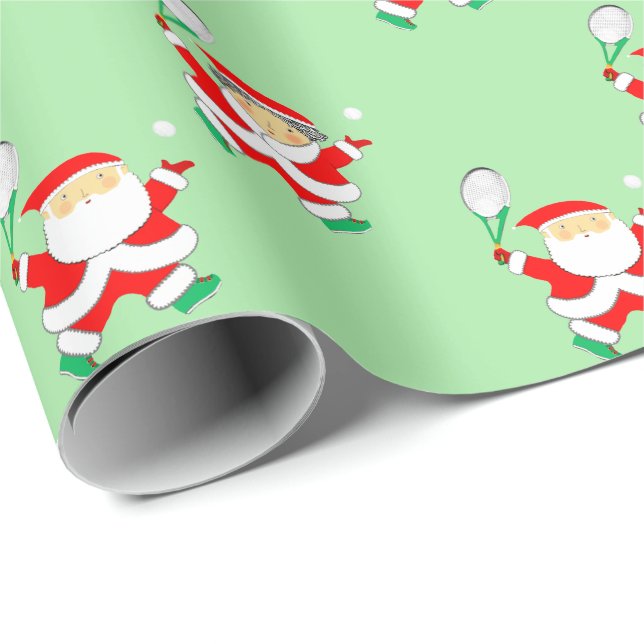 Tennis julklappspapper presentpapper (Rullad Hörn)