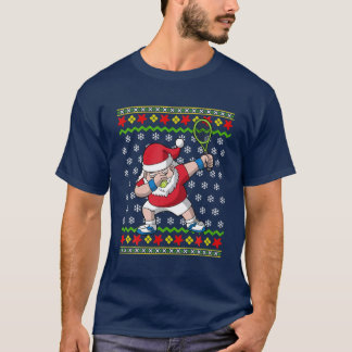 Tennis Jultomten Ugly jul Sweater Mönster T Shirt