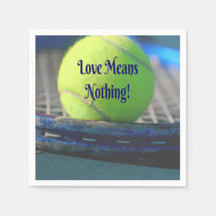 Tennis kärlek betyder ingenting! Motiverande roli Pappersservett
