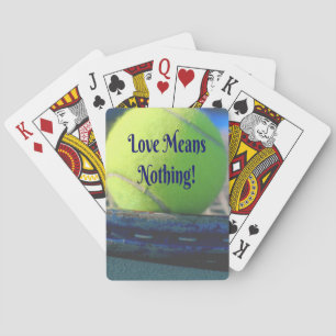Tennis Kärlek Elak Ingenting! Motivational Funny Casinokort