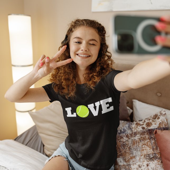 Tennis KÄRLEK Girls T-Shirt (Tennis love girls t-shirt)