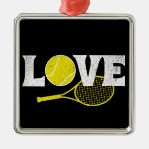 Tennis Kärlek Julgransprydnad Metall