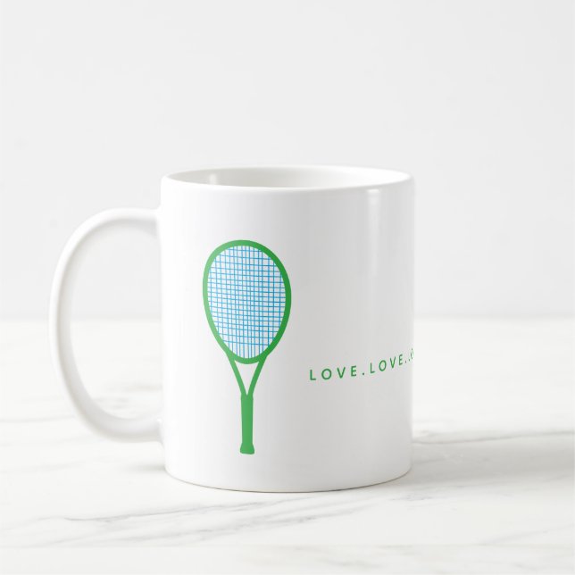 Tennis Kärlek Kaffemugg (Vänster)