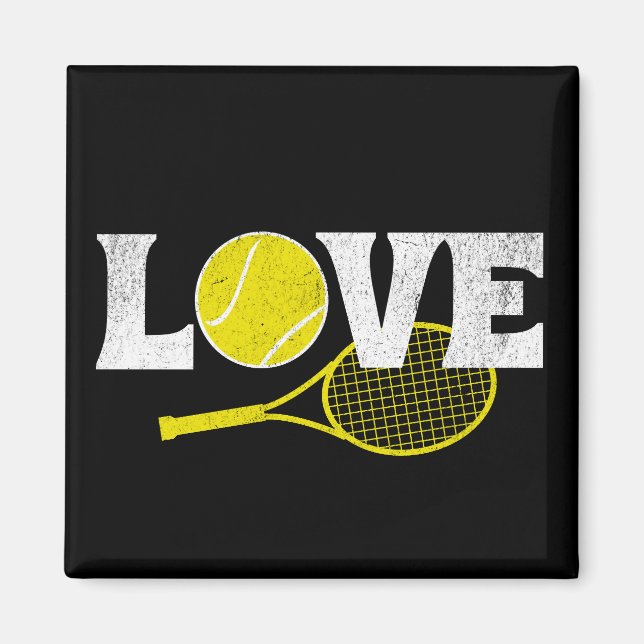 Tennis Kärlek Magnet (Framsidan)