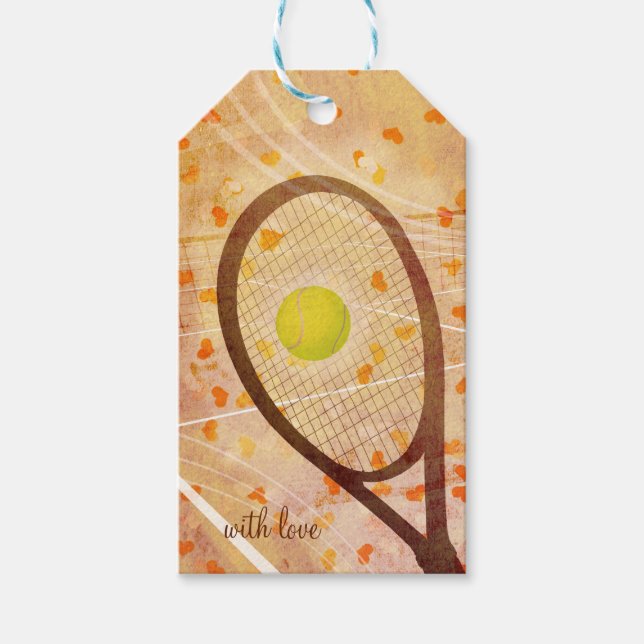 Tennis Kärlek Presentetikett (Framsidan)