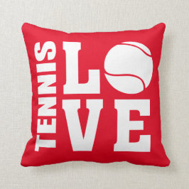 Tennis Kärlek Red Kudde